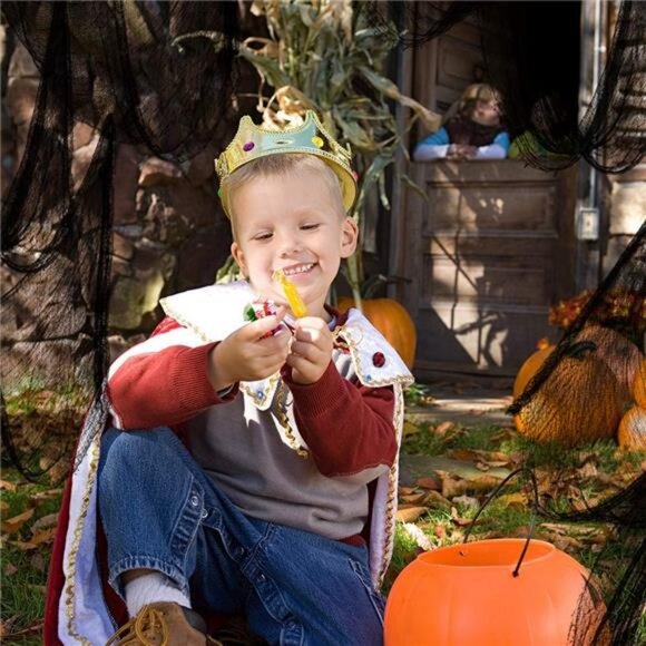 6 Pack Halloween Black Creepy Cloth - Halloween Decorations Clearance - 30X72 - Picture 5 of 7